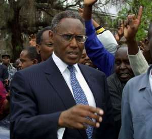 Kenya's George Saitoti in 2002.  By Simon Maina AFPFile