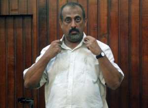 Kenyan national Feisal Mohammed Ali is charged with possession of and dealing in elephant tusks weighing more than two tonnes -- equivalent to at least 114 slaughtered elephants and worth an estimated 4.5 million 4.2 million euros.  By Str AFPFile
