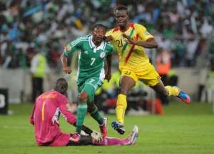 Nigeria forward Ahmed Musa scores during the Africa Cup of Nations semi-final against Mali on February 6, 2013.  By Alexander Joe AFPFile