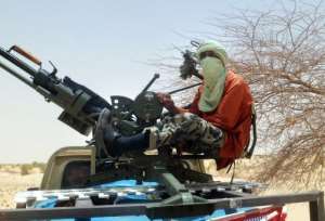 An Islamist rebel is pictured in April 2012 near Timbuktu, in rebel-held northern Mali.  By Romaric Ollo Hien (AFP/File)