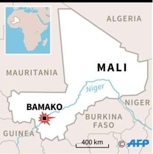 Map locating Bamako in Mali.  By  AFP
