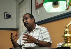 South African pathologist Reggie Perumal in Pretoria, on September 1, 2012.  By  AFPFile