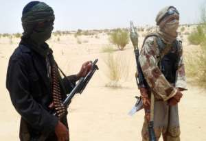 Islamist Ansar Dine rebels pictured near Timbuktu in rebel-held northern Mali in April.  By Romaric Ollo Hien AFPFile