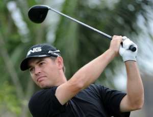 Oosthuizen in action at  the World Cup of Golf tournament in Haikou, Hainan Island.  By Mark Ralston AFPFile