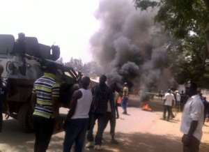 A suicide bombing in Jos in March.  By - AFPFile