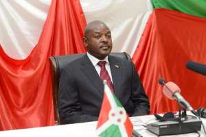 A photo taken on June 9, 2013 shows Burundi's President Pierre Nkurunziza in Bujumbura.  By Junior D. Kannah AFPFile