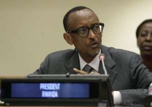 Rwandan President Paul Kagame addresses a summit on Strengthening International Peace Operations at the United Nations General Assembly at United Nations headquarters in New York in September.  By Andrew Gombert PoolAFPFile