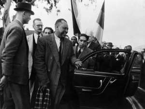 ANC leader John Beaver Marks C in Johannesburg, South Africa, seen in this June 1952 photograph. The remains of Marks and Moses Kotane are flown back to South Africa nearly 40 years after they died in Russia.  By  AFPFile