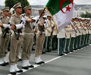 An Algerian guard of honour is pictured in Algiers in 2009.  By Fayez Nureldine AFPFile