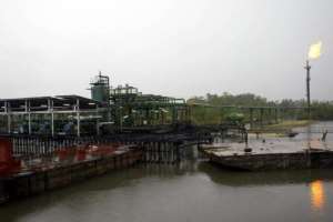 The Shell Oil Batan flowstation at Warri South district of the Niger Delta.  By Pius Utomi Ekpei AFPFile