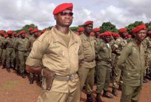 Soldiers of Guinea-Bissau in a military camp in Bissau.  By Seyllou Diallo (AFP/File)