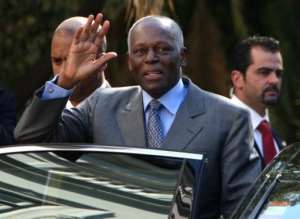 Angolan President Jose Eduardo dos Santos.  By Joao Cortesao AFPFile