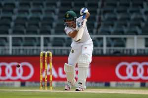 South African Stephen Cook swings on a ball during the third Test between South Africa and Sri Lanka on January 12, 2017 at Wanderers Cricket Stadium in Johannesburg.  By MARCO LONGARI AFPFile