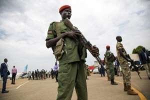 Civil war erupted in South Sudan in December 2013 and despite a peace deal fighting between the rival sides and militia groups continues in the war-torn nation..  By Albert Gonzalez Farran AFP