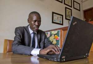 Gerald Abila's tech-savvy legal aid project, Barefoot Law, has helped hundreds of thousands with advice.  By Isaac Kasamani AFP