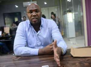 Co-founder and CEO of iROKO Jason Njoku during an interview in Lagos on March 27, 2014.  By Pius Utomi Ekpei AFPFile
