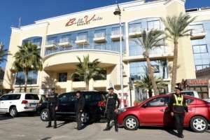 The men armed with knives stormed the restaurant of the Bella Vista hotel in Hurghada last January as tourists were having dinner.  By Mohamed el-Shahed AFPFile