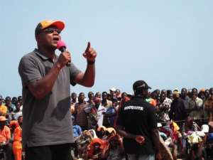 Jean-Pierre Fabre of Togos opposition National Alliance for Change (ANC) speaks to supporters in Lome on July 21, 2012.  By Emile Kouton (AFP)