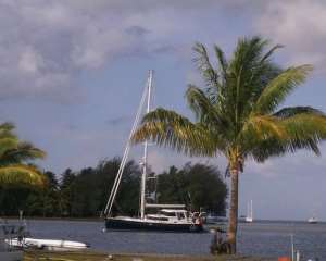The Quest yacht that belonged to Jean and Scott Adams is seen in an undated photo.  By  (AFP/HO/File)
