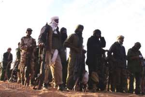 Much of the north remains in the hands of Tuareg rebels and Islamists.  By - AFP