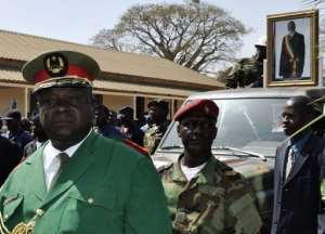 Guinea Bissau's army chief of staff, General Antonio Indjai, L is the head of the junta.  By Mamadu Alfa Balde AFPFile
