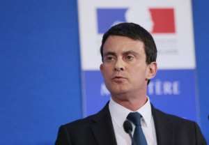 French Interior Minister Manuel Valls delivers a speech on January 18, 2013.  By Jacques Demarthon AFP