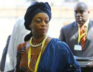 While serving as Nigeria's powerful Minister of Petroleum Resources, Diezani Alison-Madueke arrives for a Vienna meeting of the Organisation of Petroleum Exporting Countries OPEC in June 2012.  By DIETER NAGL AFPFile