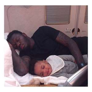 Sulley Muntari posts picture of his son Jamal on fathers day