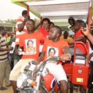 Queenstar Donates 10 Tricycles In Agona East