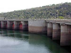 Water level at Akosombo Dam