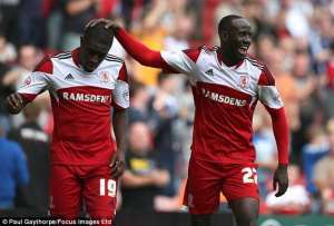 Leaders: Adomah and Middlesbrough go top in EPL quest