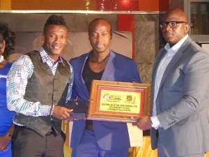 Asamoah Gyan handed Best Foreign Player gong in maiden edition of Happy FM Sports Fans award
