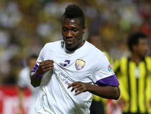 Asamoah Gyan: Ghana captain opens Arabian Gulf League with a strike for Al Ain