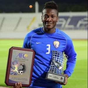 Hardwork pays: Asamoah Gyan receives Best Foreign Player in Asia award