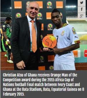 Ghana players sweep AFCON 2015 awards despite title defeat