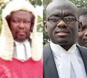 Justice Francis Yaonansu Kpegah and Godfred Yeboah Dame