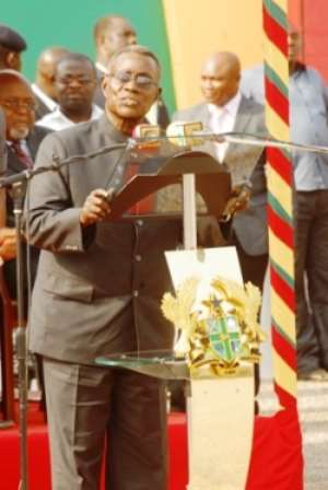Ghanaians bid farewell to the late President Mills