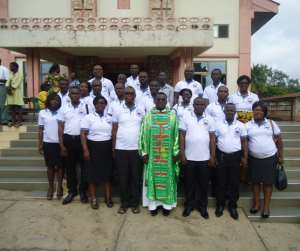 Members Of CAMP-G With Rev Very Fr. Louis Tuffuor