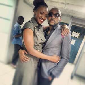 PHOTONEWS: Whoops!!! Banky W Feeling Cool With Actress Kate Henshaw