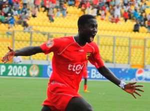 Hasaacas striker Eric Bekoe backs Kotoko to silence Hearts in Accra