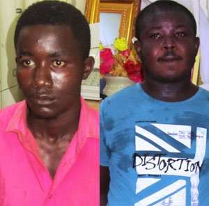 Some of the suspects: Prince Adu Gyamfi and Bob Siedu