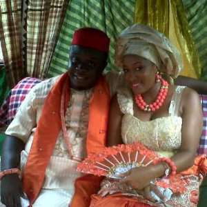 Photos:Comedian Elenu weds Sweetheart Chinwe..