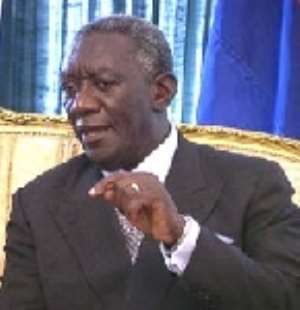 President Kufuor salutes farmers for all time record cocoa production