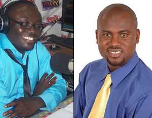 Drive Time host Bola Ray and Ofiekwanso host Abeiku Santana