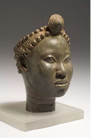 Brass head with crown, Wunmonije Compound, Ife, National Commission for Museums and Monuments, Nigeria.