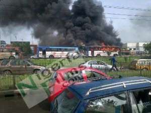 BREAKING NEWS: BRT BUSES BEING SET ON FIRE BY MILITARY MEN