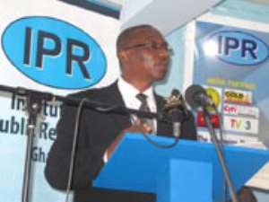 Major Albert Don Achebe, IPR President, addressing the gathering