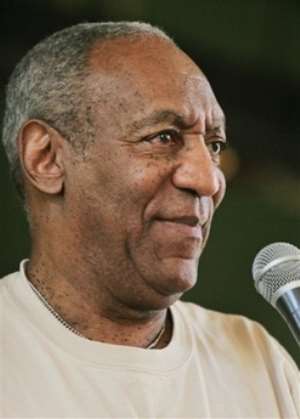 Comedian Bill Cosby speaks to the students at John McDonogh High School in New Orleans