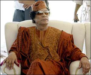 What happened to the Quadafi visit?