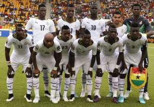 Ghana line up against South Africa during the 2015 Africa cup of nations